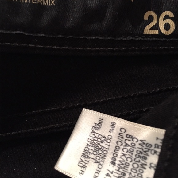 Rag and Bone Black pants with cream Leather piping - Picture 7 of 7